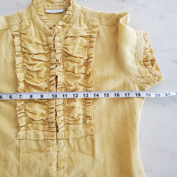 TWEEDS Linen Ruffle Blouse - Picture 6 of 8
